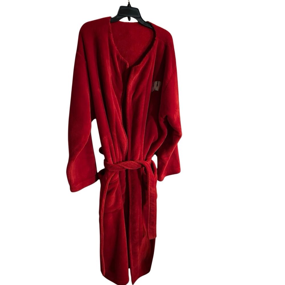 Winston? W monogram Red Plus Robe Belted Os Vintage‎